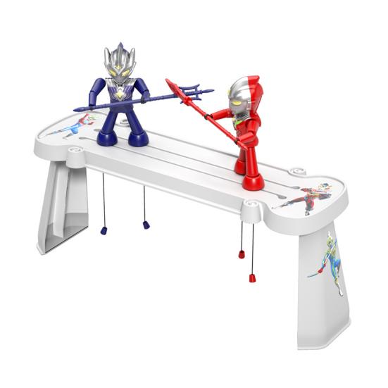 1 sada ručně vyráběných dřevěných bojových hraček s klouby Bambusové šermířské loutky Ultra-Man Fight Stolní hra Interakce rodiče s dítětem