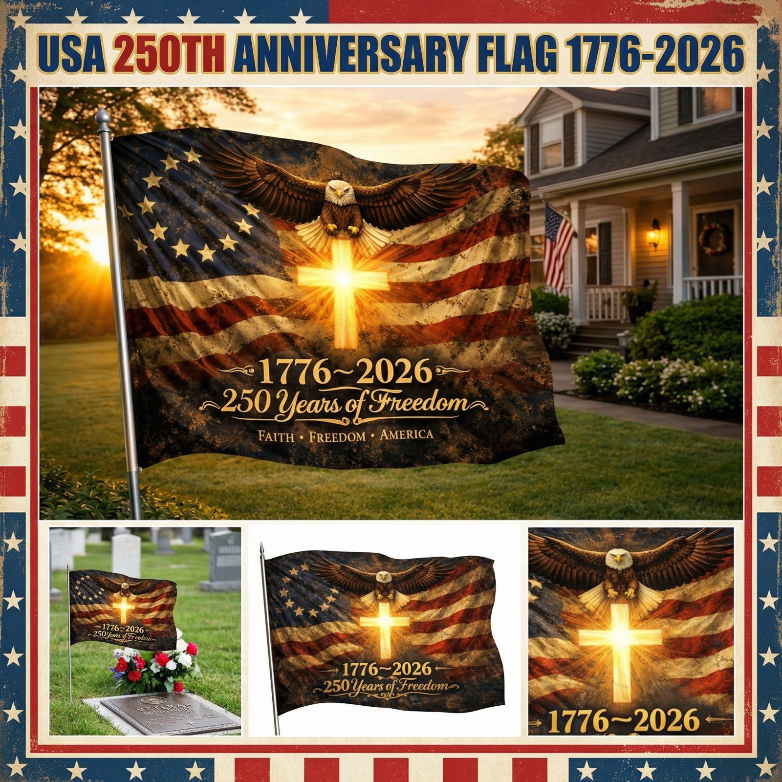 

This Sturdy And 0th Anniversary American Flag Is Suitable For Outdoor Use. It Is Ideal For Withstanding Strong Winds And All Kinds One Size