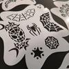 Stencils for Body Painting Face Art Halloween Party DIY Makeup Stamps Paint Template Temporary Tattoo Reusable Plastics Stencils