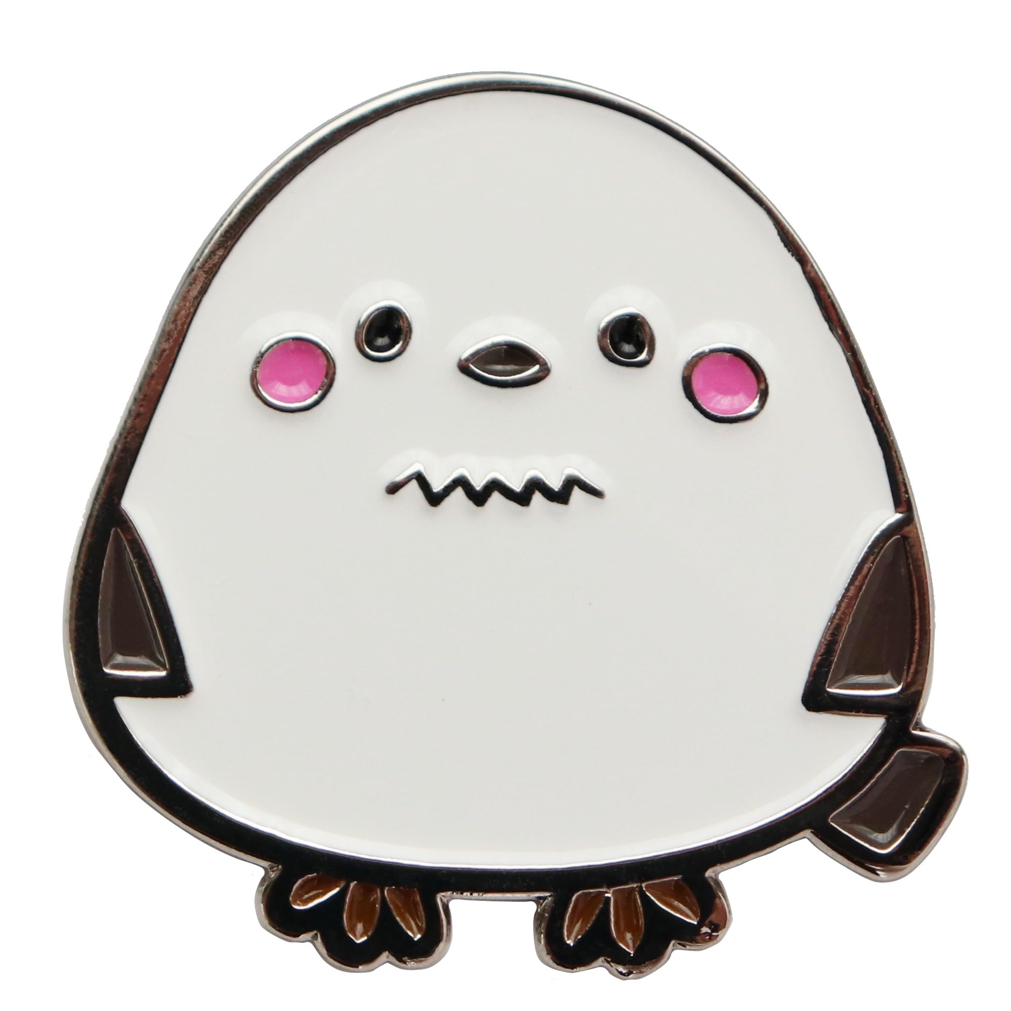 

Значок-булавка, Длиннохвостая синица, Милая птица, Животное, Сплав, 2,5 x 2,5 см