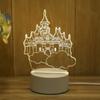 Creative Led Night Light Usb Plug Night Light Monochrome Bedside 3d Night Light