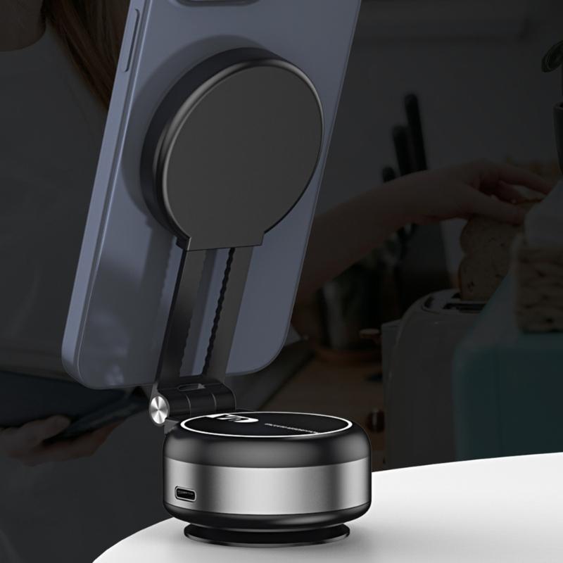 Vehicle Phone Mount Rack Bracket Electric Suction with Vacuum Attachment 360 Degree Rotation for Safe Driving Experience