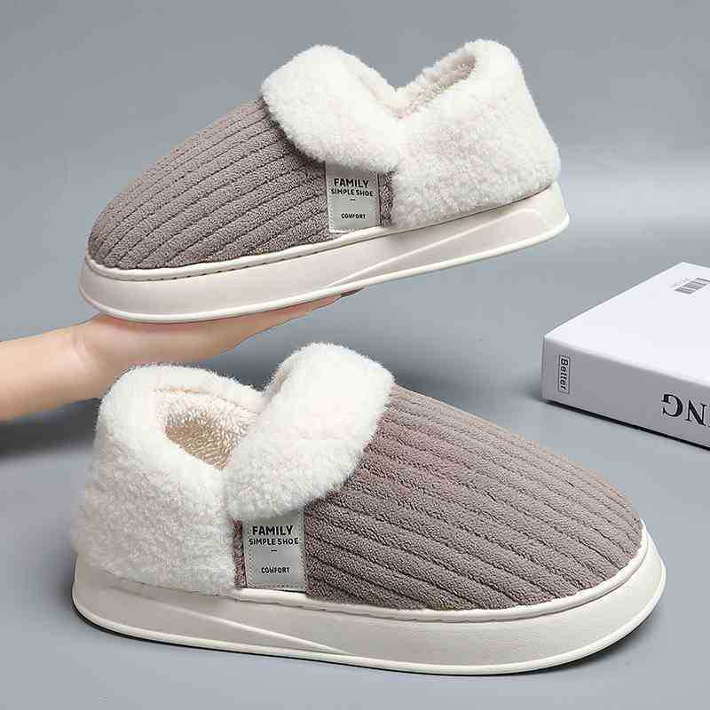 Cotton slippers winter thick-bottomed warm indoor household warm plush bag and winter model