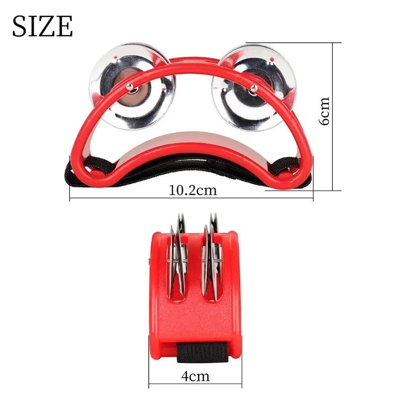 Foot Tambourine Musical Instrument Percussion Foot Drum Foot Shaker Musical Instrument for Singer Guitar Players KTV Party