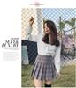 Women Mini Pleated Skirt Casual Loose Plaid Skirt 2020 Korean Style A-Line Skirt High Waist Skirt