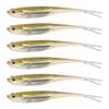 6Pcs Soft Lures Floating Baits Artificial Swimbaits Fork Tail Swimbaits Lures Soft Artificial Baits Fishing Lures