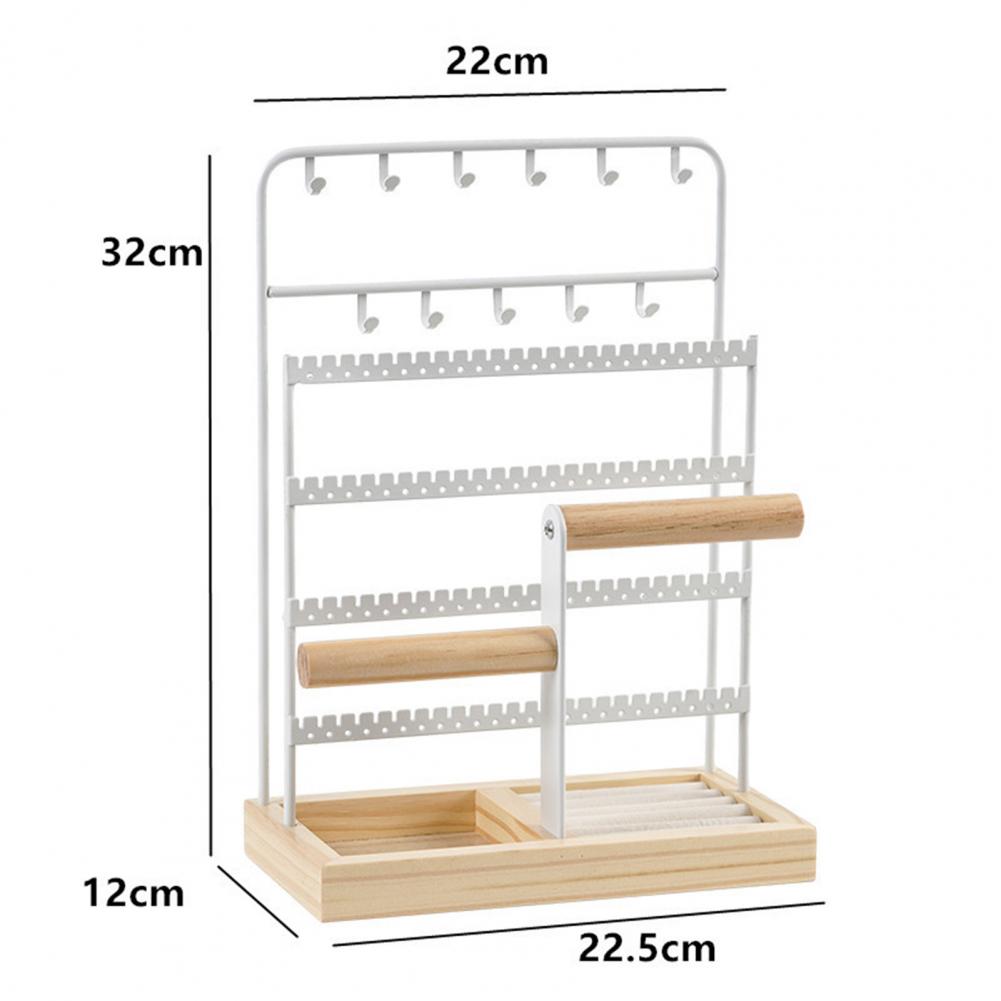 Necklace Holder Stand Jewelry Display Rack Multi-tier Jewelry Rack Capacity Display Stand for Earrings Rings for Showcase