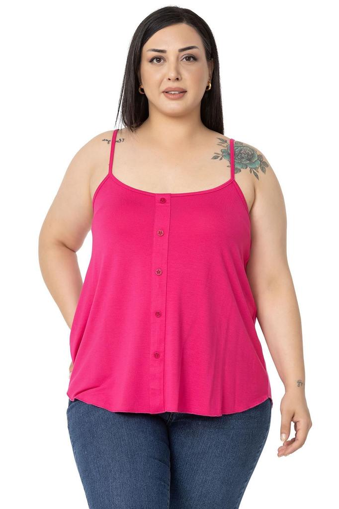 Damenstil Übergröße Körper Große Größe Verstellbarer Kordelzug Viskose Schwarz Bluse mit Zierknöpfen