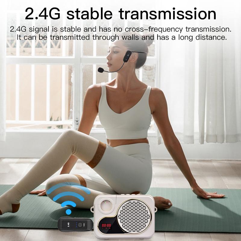 2.4G Wireless Microphone For Voice Amplifier Headset High Fidelity Smart Noise Cancelling Plug Play For Karaoke Speaker Mic