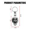Auto Metalen Sleutelhanger Sleutelriem Cadeau Hanger Sleutelring Sleutelhouder Accessoires Voor Mitsubishi Lancer Asx Outlander Pajero L200 Galant