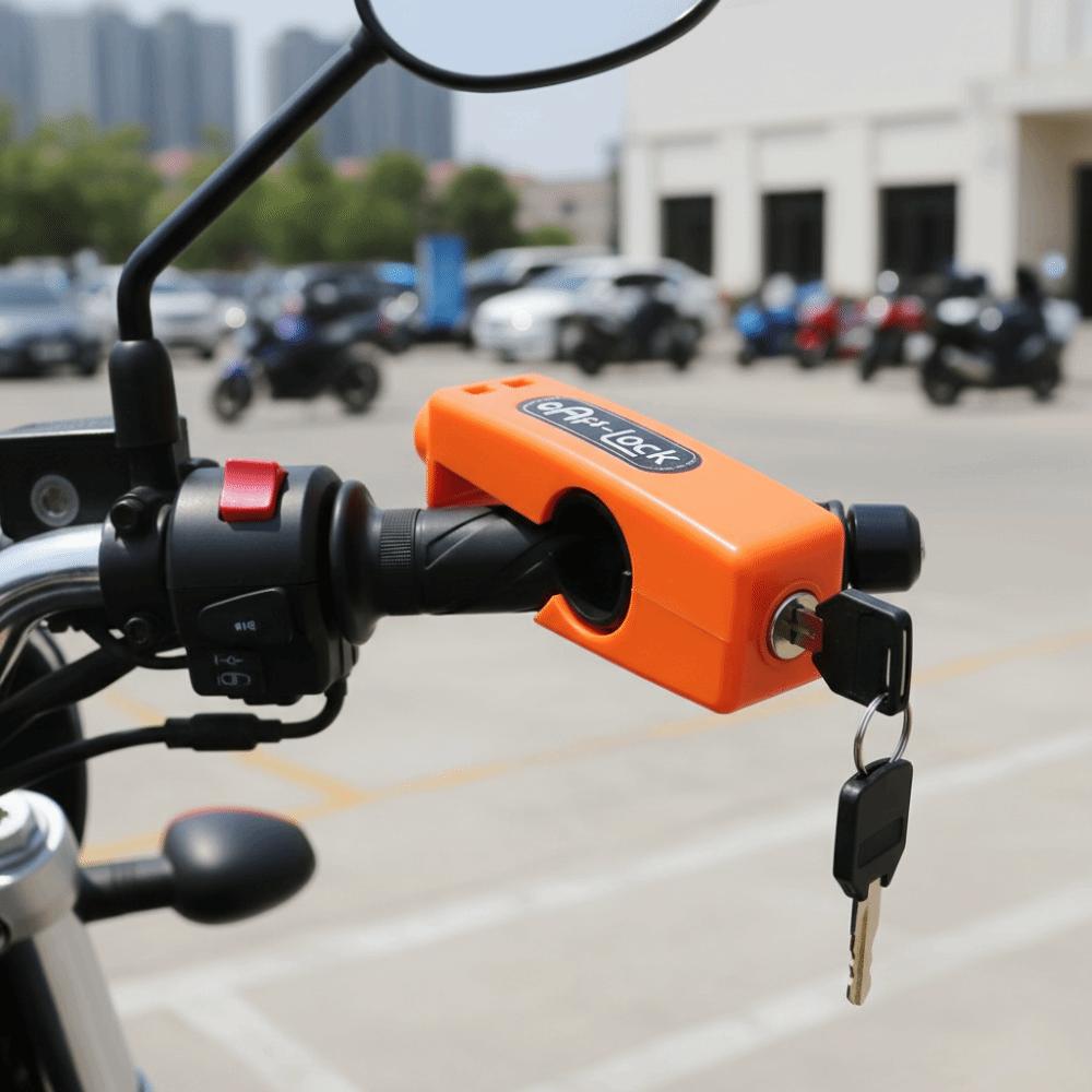 Portable Motorcycle Throttle Lock 3-Hole Adjustable Brake Lever Lock For E-Bike