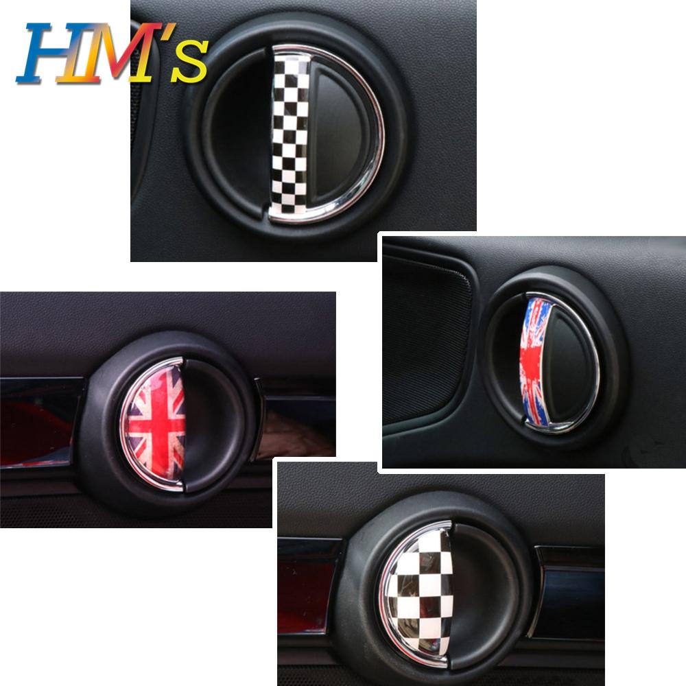 Interior Car Decoration Accessories Front Rear Door Handle Sticker Car Decal Styling Accessories For Mini Cooper F55 F56 F60 R60