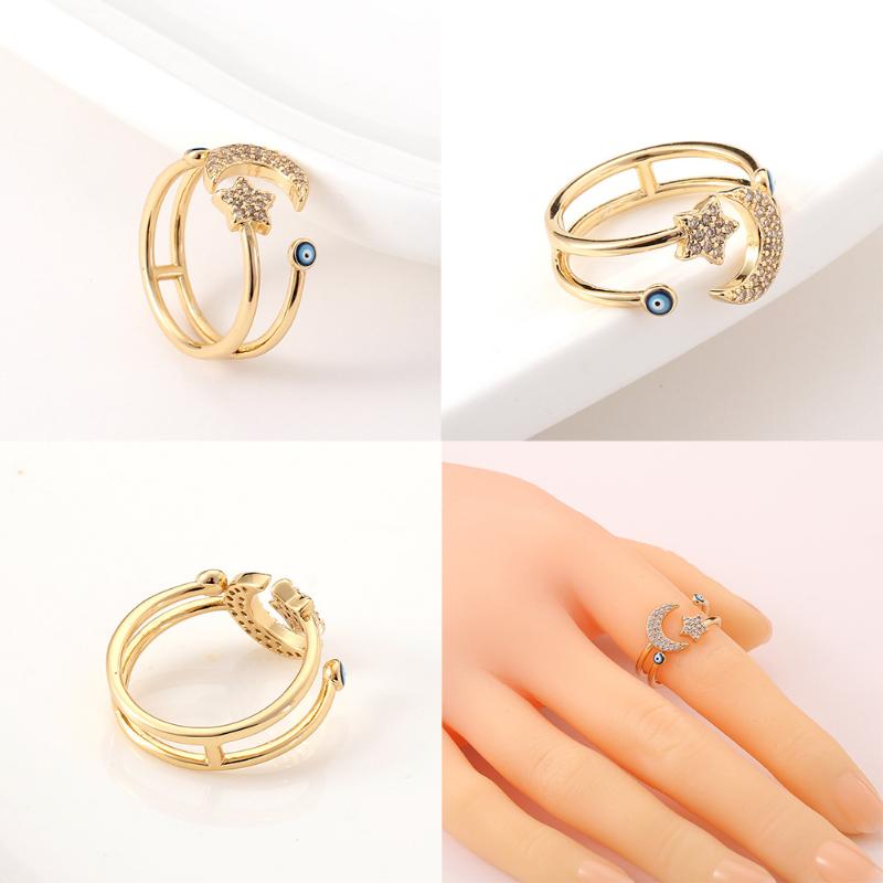 Teufelsauge Öffnungsringe Retro Fingerring Damen Party Schmuck Zubehör Geschenke