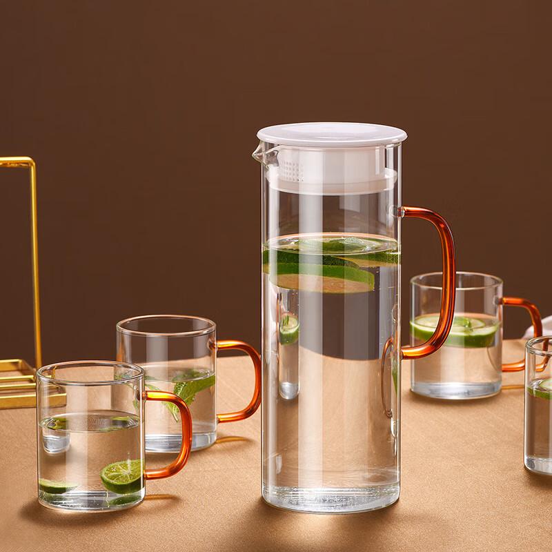 Glass Water Pitcher Set