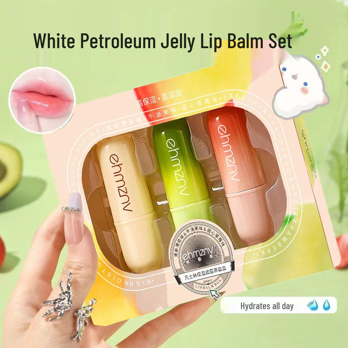 

Hanzi Ni Vaseline Hydrating Lip Balm: Moisturizing, Nourishing, Fruity Flavor, Colorless Lip Mask for Lip Care.