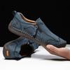 Handmade Leather Men Shoes Casual Slip On Loafers Breathable Leather Shoes Men Flats Fashion Moccasins Tooling Shoes Plus Size