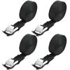 Set of 4 Cargo Lashing 25mm Wide X 250kg Breaking Load Metal for and Preventing Ideal for and Earthquake Preparedness Multi-Purpose Straps, 4.5m Long,