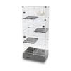 System Toilet Integrated Cat Cage 4 Tiers with Hammock and Cat Litter Scoop Gray MB320GY