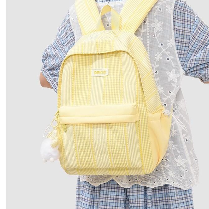 Schoolbag wholesale high-value plaid backpack female college student campus college style large-capacity schoolbag 1011 new contrasting colors
