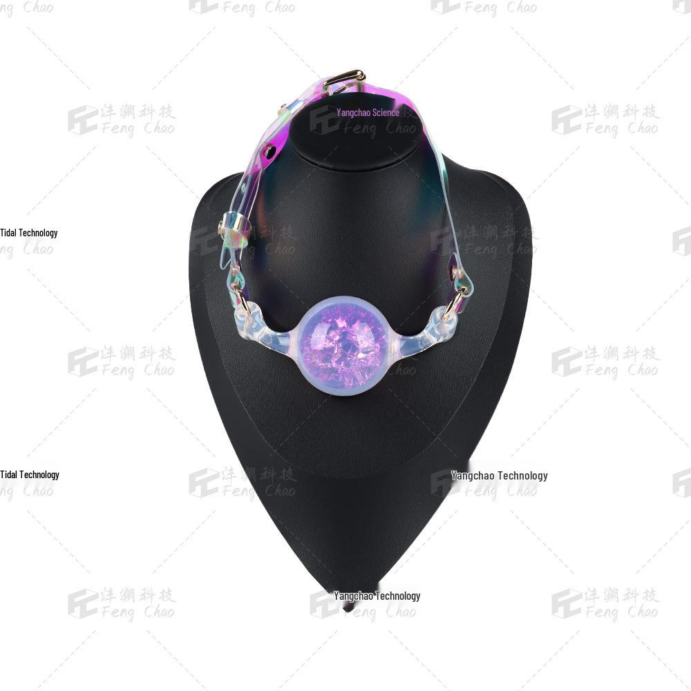 Silicone Bondage Aurora Ball Gag: Deep Throat Flirting Plug for Women - Alternative Erotic Product