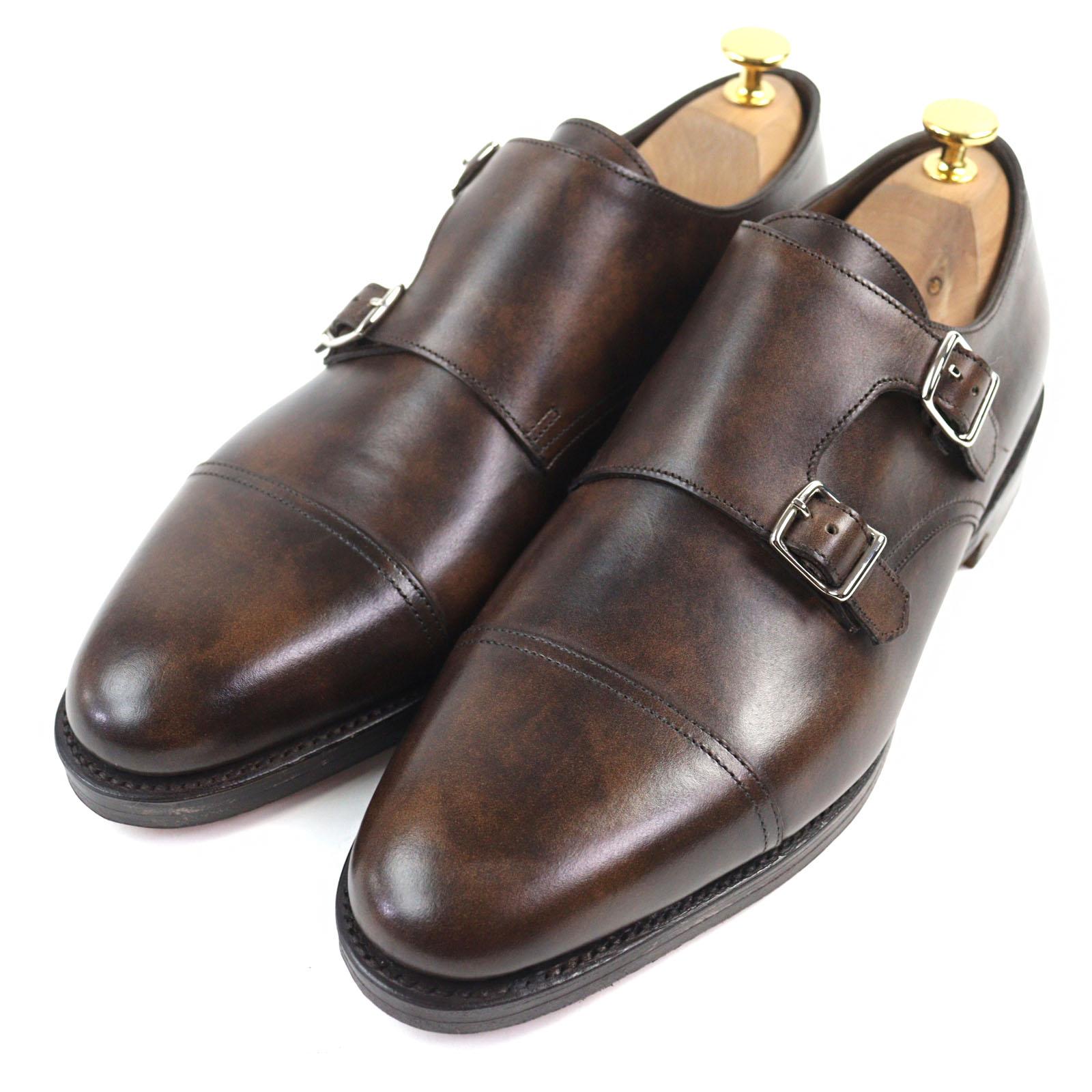 

Лофери John Lobb WILLIAM Колодка 9795 подвійний ремінець монк мисок з відрізним носком шкіра Museum calf 8.5 Вживані