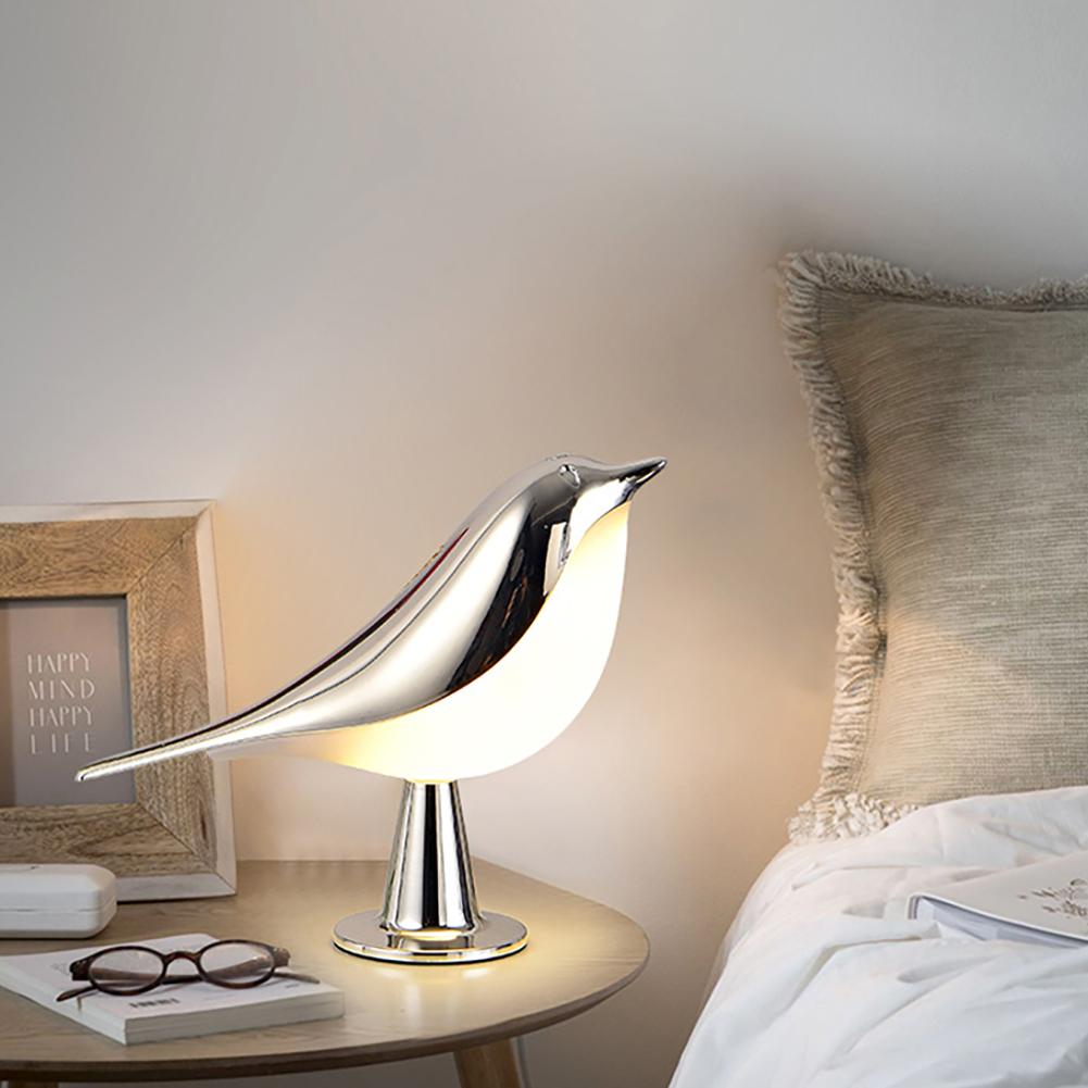 LED Bedside Lamps, Cute Hummingbird Night Light With 3000K-6000K Color Temperature Round Base Decorative Light For Bedroom, Car, Children Lamps Gifts