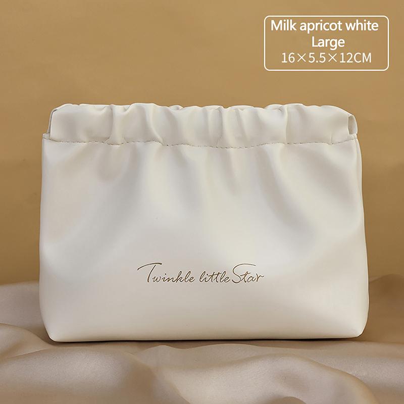 Ins Cosmetic Pouch Bag Lipstick Accessory Storage Bag Water-Proof Pu Earphone Wire Cable Organizer Bag Coin Card Jewelry Holder