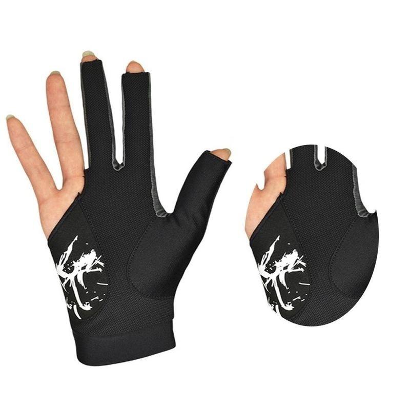 Snooker Billiards Black Eight Dedicated High-end Three-finger Gloves Fingerless