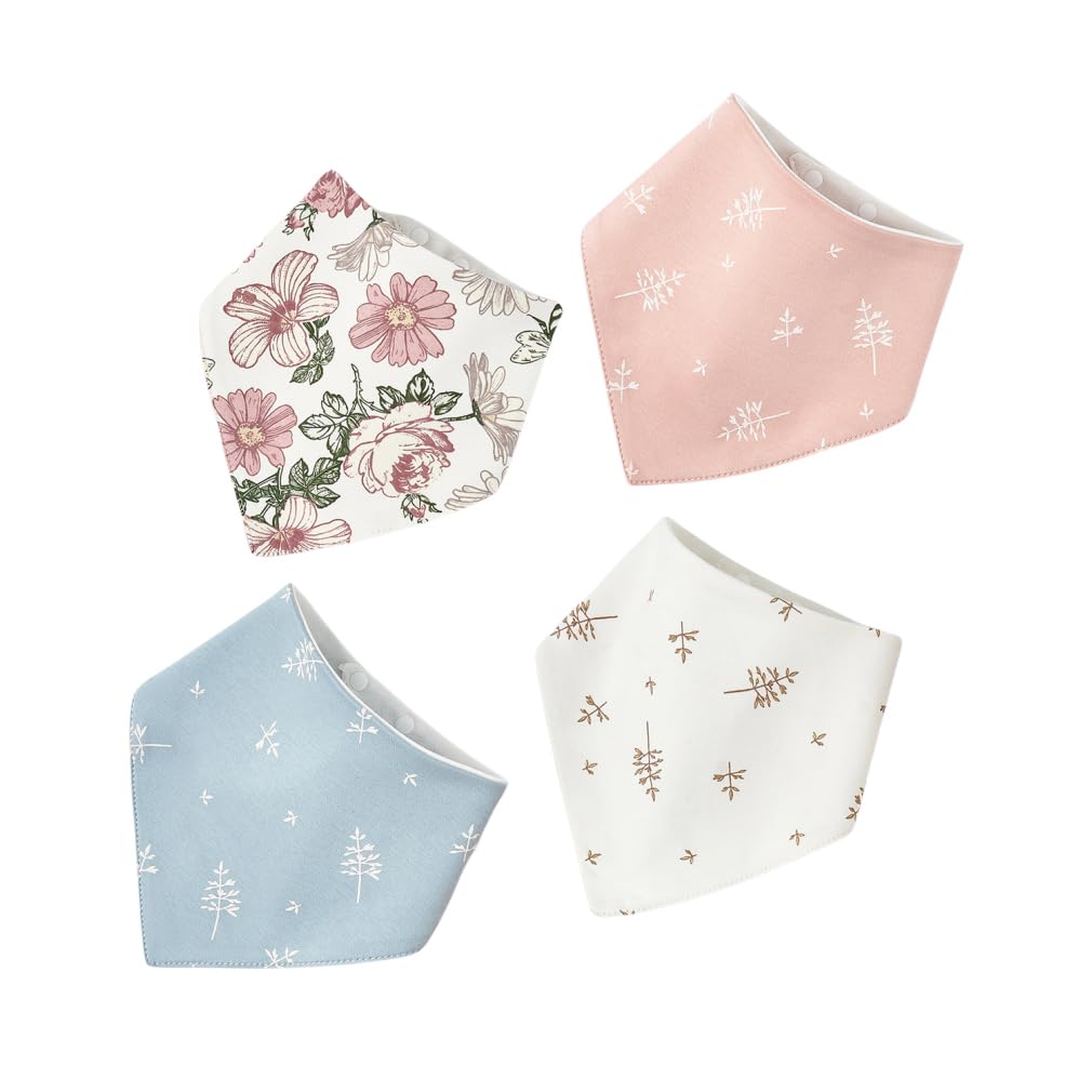 

MARBEINE Baby Set of Triangle Animal for Boys and Mealtime Soft Bibs, 4, 100% Cotton, Bibs, Waterproof, All-Over Print, Print, Girls, Bandana, Apron,