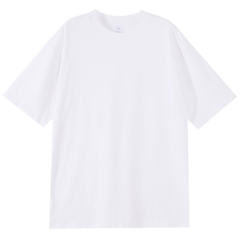

Men s Solid Cotton T-Shirt - 2025 Summer Collection, Double Yarn 40 Count, European & American Trend. S