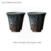 50ML Old Rock Mud Handmade Tea Cup Tea Smelling Cup Gold Paint Decoration Tea Tasting Cup Kungfu Tea Set Chinese Retro Tea Cup