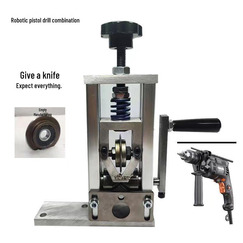 Automatic Spring Wire Stripping Machine for Copper and Aluminum with Electric Drill Compatibility