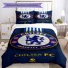 Chelsea FC Fußballspieler Bettwäsche-Set Geeignet für Spielzimmer Maschinenwaschbar Perfektes Geschenk für Freunde Familie