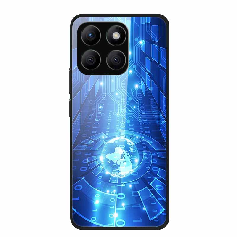 Glass Back Cover For Honor X8c Case X 8 c Soft Bumper Hard Tempered Glass Case For Honor X8c 4G Case HonorX8c X8 c X 8c 6.7" Bag
