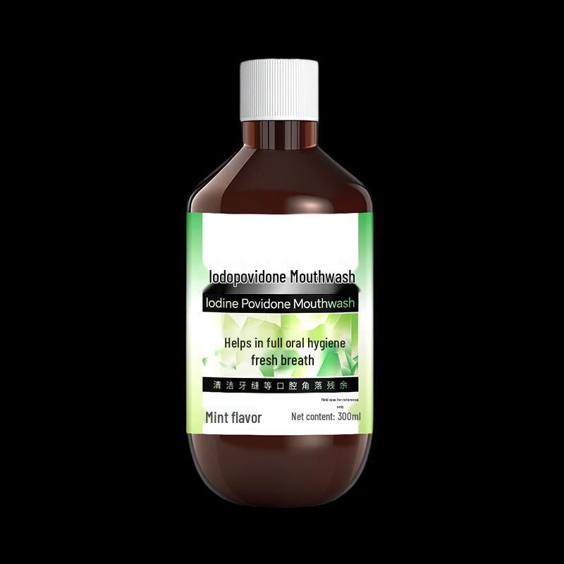 HAONIU Antiseptic Povidone Iodine Mint Mouthwash