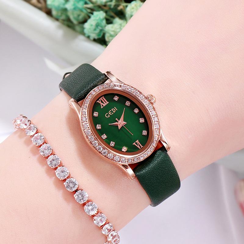 Belt Women'S Watch Fashion Temperament Diamond Watch Small Dial Quartz Waterproof Women'S Watch