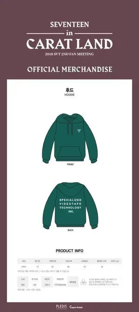 SEVENTEEN 2018 Caratland Caran MD Foodie (worn by Members In the Applause Video) Used
