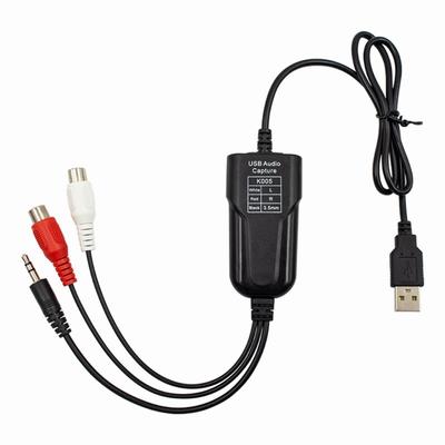 USB  Auditory Converter for Easy Cassette To MP3 Conversion Record And Play Sounds Easy Installation