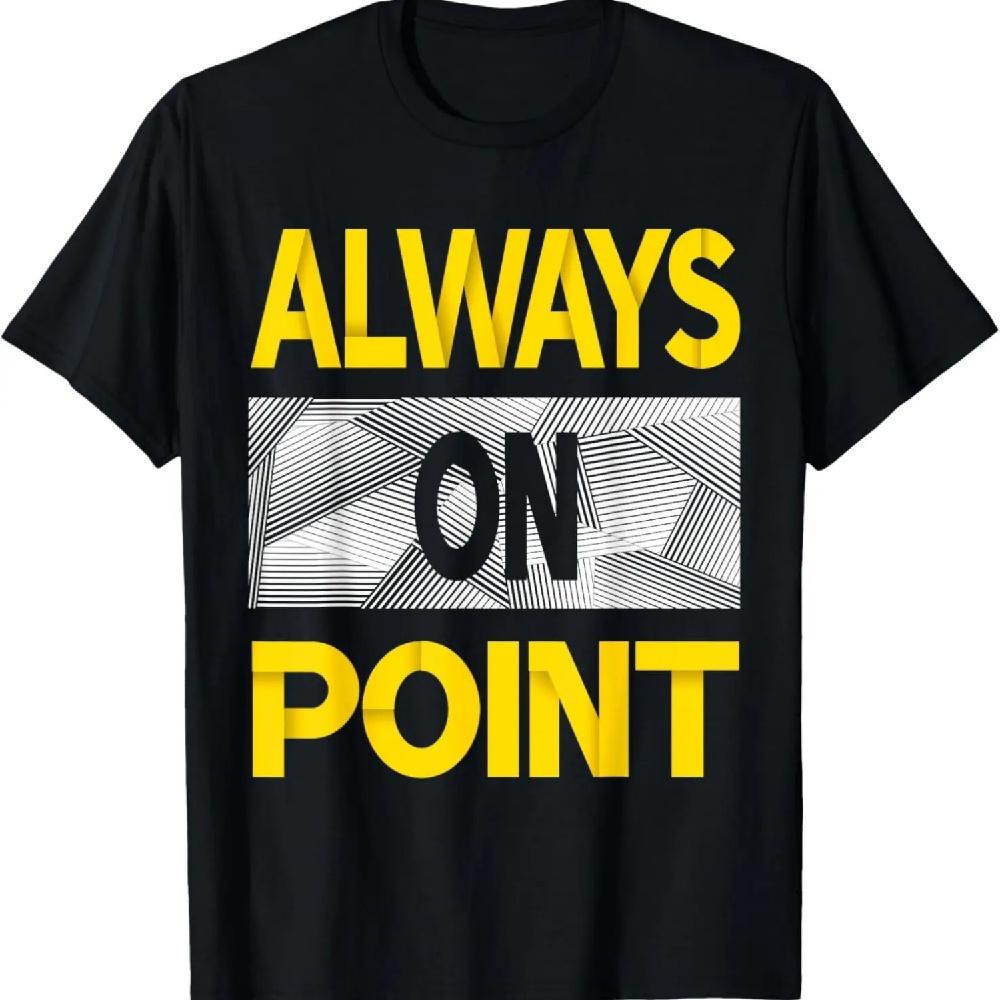 

University-Gold Always On Point Varsity-Gold Color Graphic T-Shirt XXXXXL чёрный