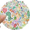 100 Pcs Cute Short Legged Dinosaur Stickers Small Size Waterproof Stickers for Laptop Luggage Guitar Bike Phone Decoration