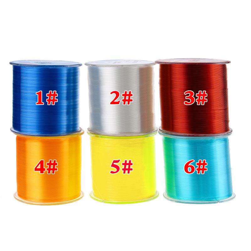 500m Wzmocniona Żyłka Nylonowa do Wędkarstwa Morskiego i Skalnego na Sztuczną Przynętę - Nawój Równoległy Kołowrotek