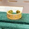Mittelalterliche Vintage-Serie Gold Zirkon Emaille Offener Ring Super Fee Exquisiter Nischen High-End Ring Frau