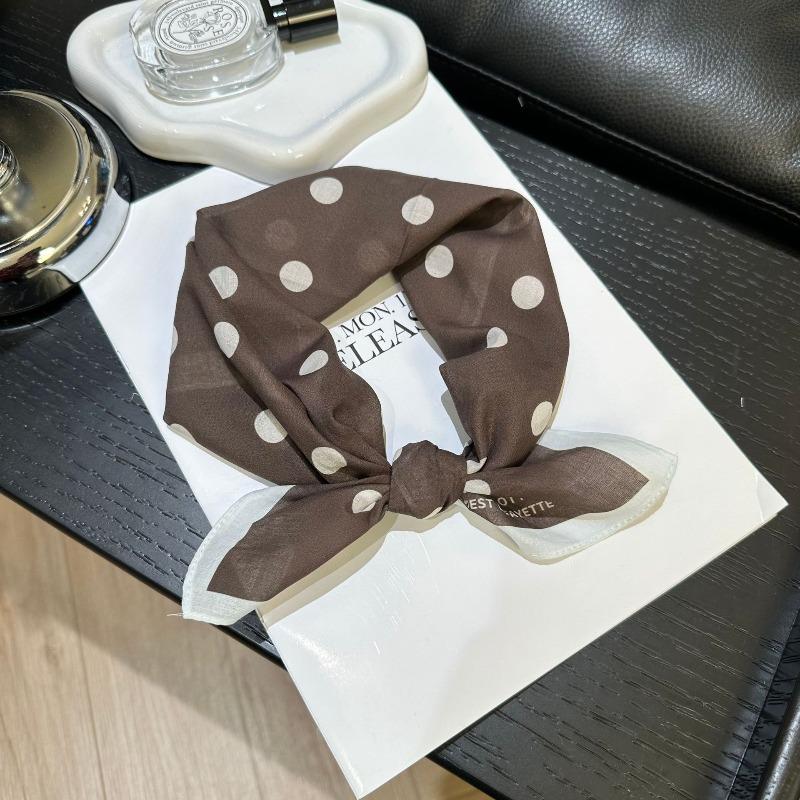 Spring and Autumn pure cotton 55cm small square scarf women's literary silk scarf versatile decorative scarf thin headscarf headband scarf