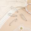 50Pcs Safety Pins Brooch Needles Alloy DIY Clips for Crafts Clothes Blanket Decorative Heavy Duty Metal Pins DIY Brooch Pin