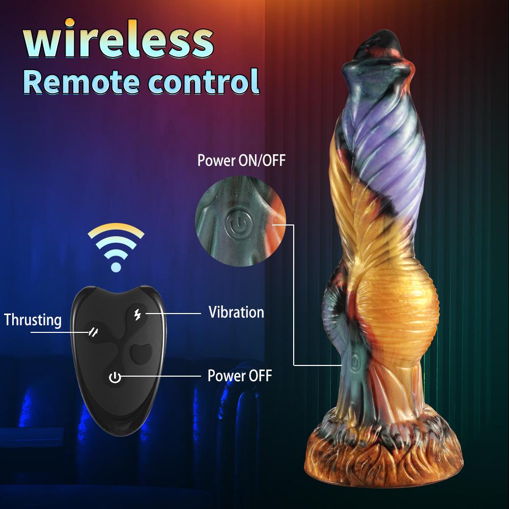 2 In 1 Dildo Vibrator Monster Thrusting Penis  Adult Sex Toys G Spot Stimulation Orgasmic For Male and Female Gay  Anal Plug 18+