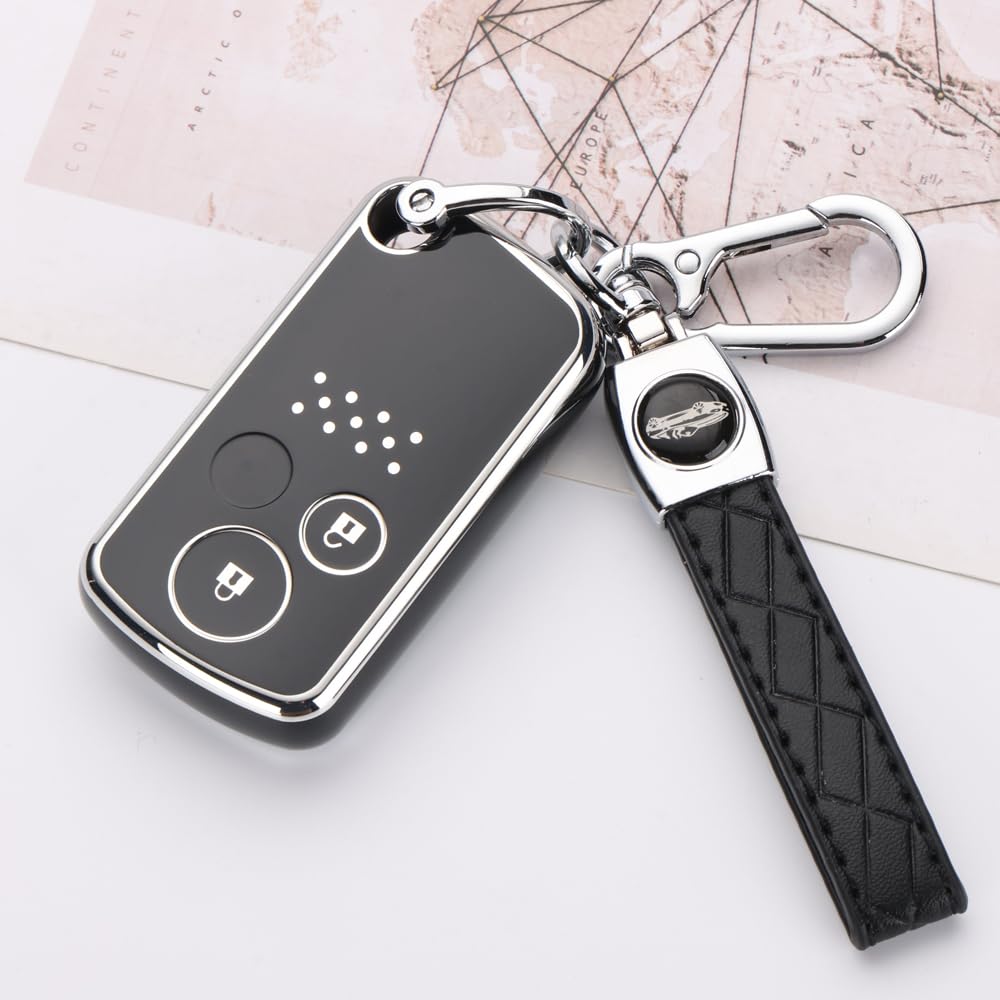 Kinotaka TPU Smart Key Case for Honda Cars, Step Wagon, Freed, Elysion, Odyssey, CR-Z,
