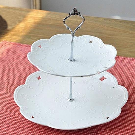 1 Set 2 oder 3 Etagen Süßigkeiten Candy Cupcake Tablett Hochzeitsparty Kuchen Ausstellungsständer