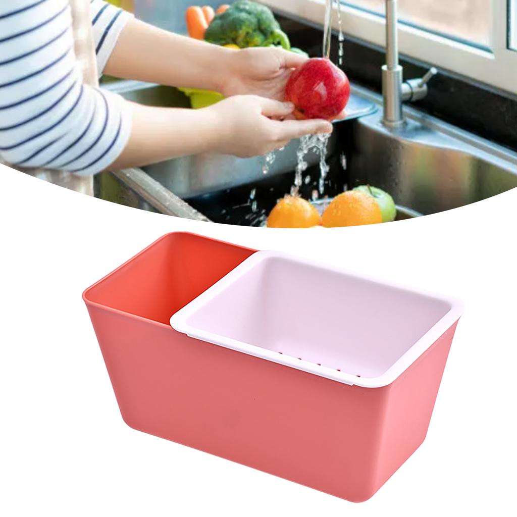 Snack Plastic Two Layer Multifunctional Food Drain Container for Fruits Nuts Candies