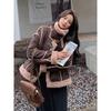 Fur Integrated Lamb Wool Jacket Women's New Winter Thickened Velvet Fashion Small Locomotive Jacket Top