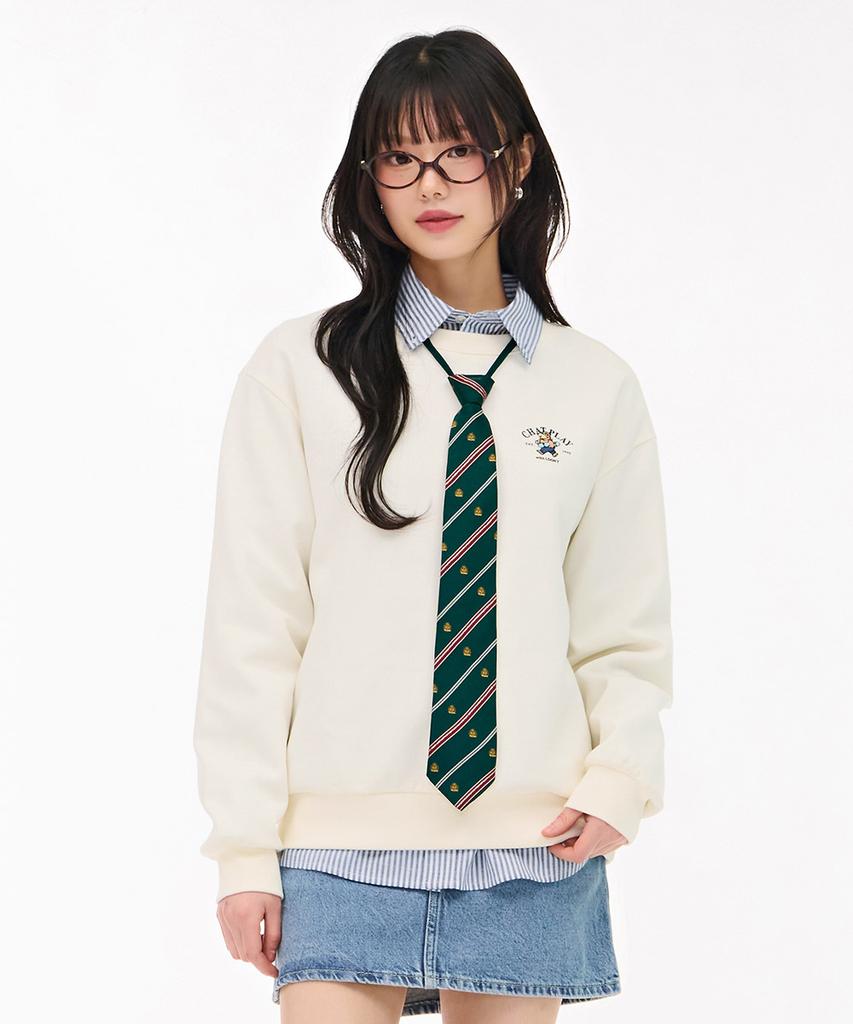 CHASECULT Unisex Character Graphic Sweatshirt - Ivory